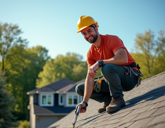 eRoof.ca team working on a Hamilton home roof replacement